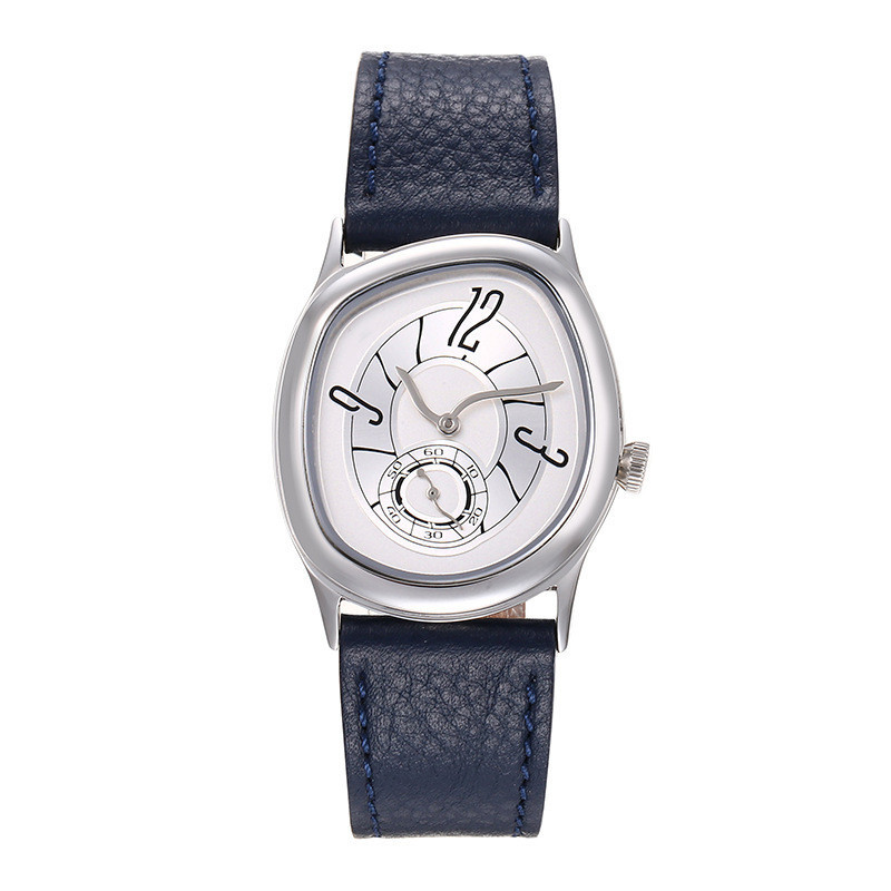 Luxury Watch Unique - นาฬิกาข้อมือควอตซ์สายหนัง ดีไซน์เฉพาะตัว บิดเกลียวแบบใหม่ สำหรับผู้หญิงและผู้ชาย ยูนิเซ็กส์ ดีไซน์เฉพาะกลุ่ม