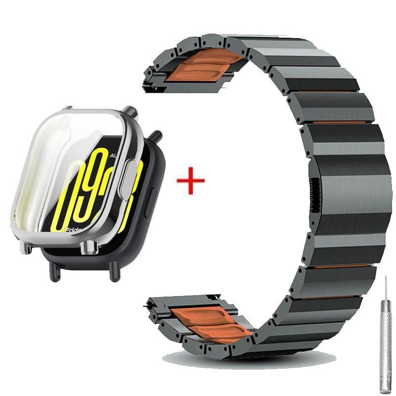 Xiaomi Luxury Watch - เคสพีซี+สายโลหะสำหรับ Redmi Watch 6/5/4 3Active 5Active