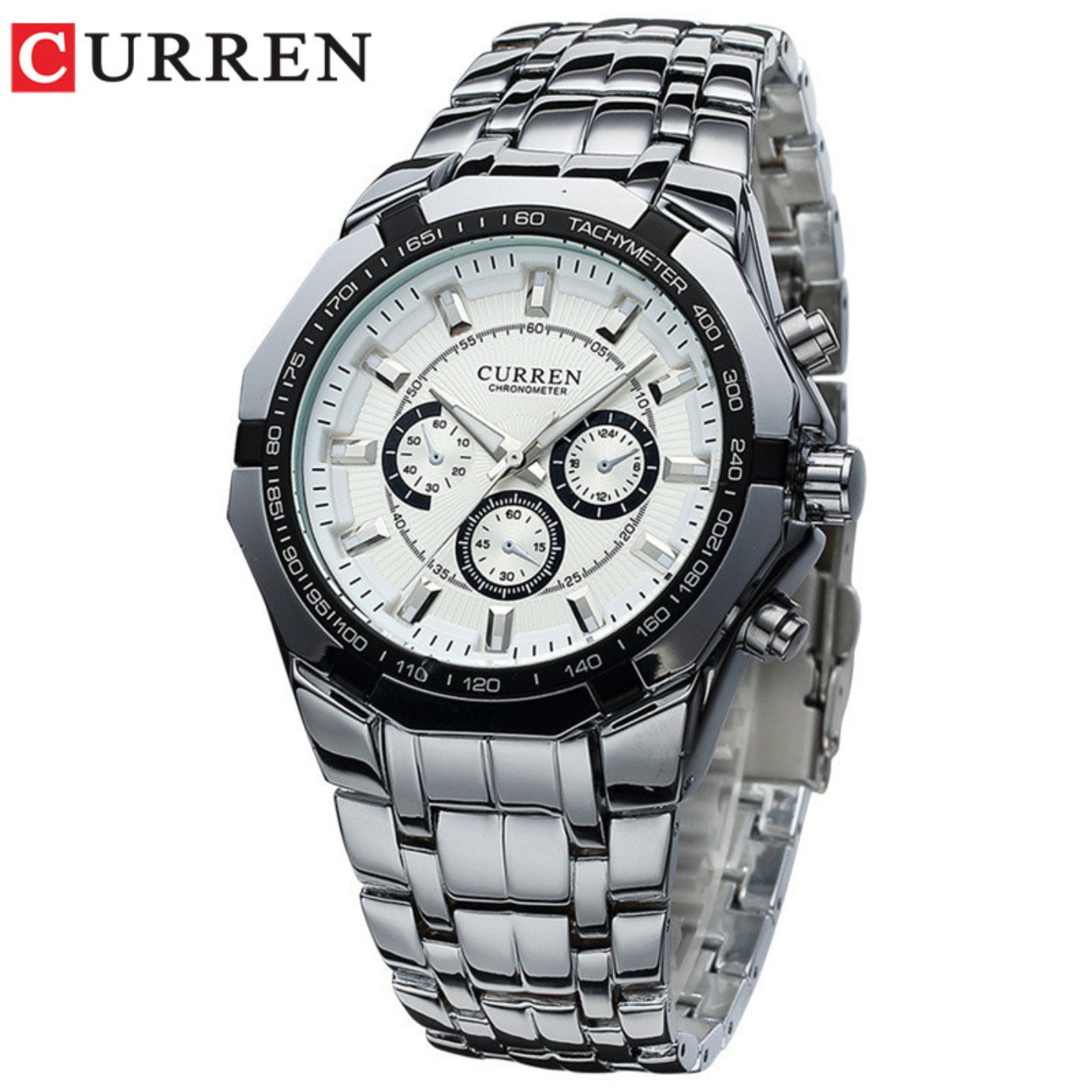 Luxury Watch Collection - CURREN ผู้ชายแบรนด์หรูทหารกีฬาบุรุษนาฬิกาเหล็กควอตซ์นาฬิกาผู้ชายนาฬิกากันน้ำธุรกิจนาฬิกาเรลิโอ มาสคูลิโน