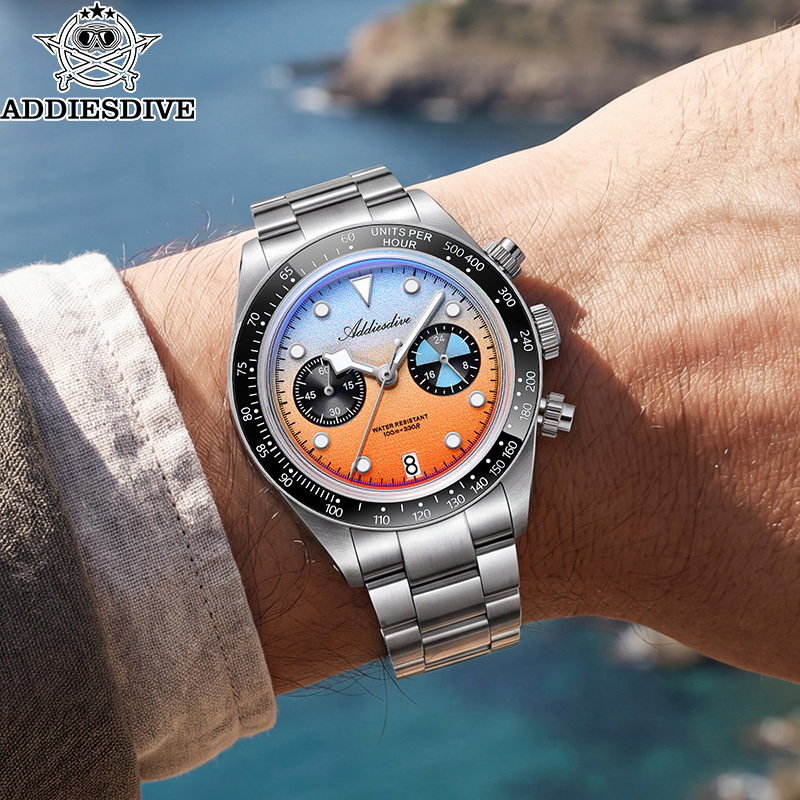 Zero Luxury Watch - นาฬิกาควอตซ์โครโนกราฟสำหรับผู้ชาย ADDIESDIVE รุ่น AD2559 กลไก VK64