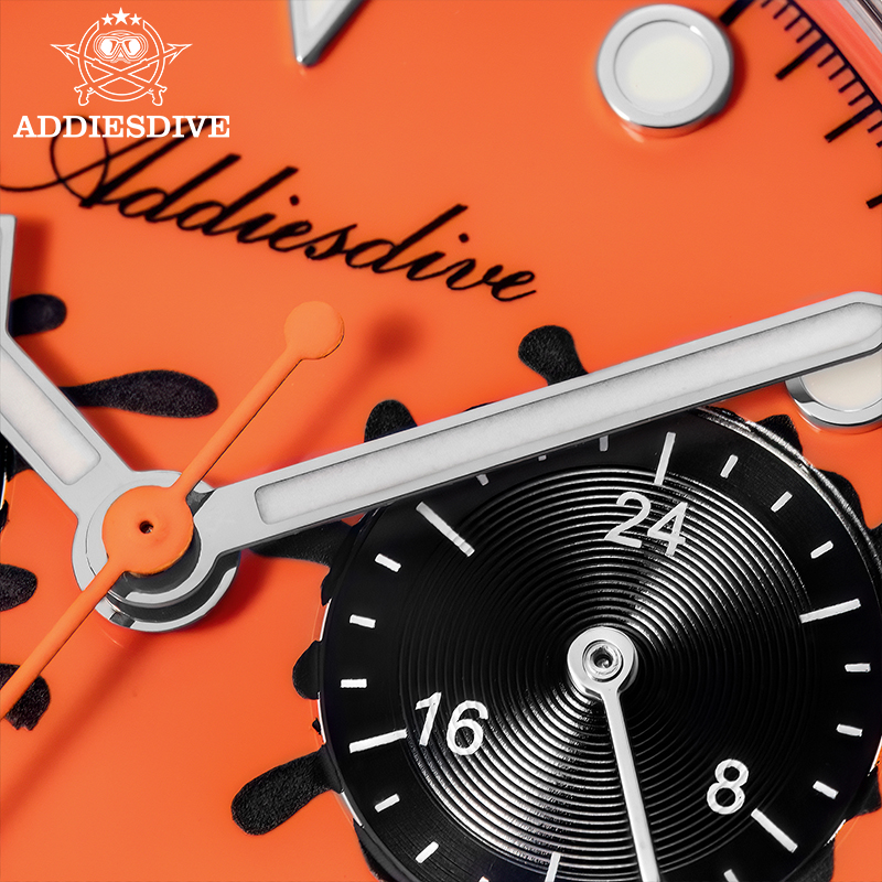 Zero Luxury Watch - นาฬิกาควอตซ์โครโนกราฟ ADDIESDIVE ระบบ VK64 กระจกทรงโดม ตัวเรือนเหล็ก