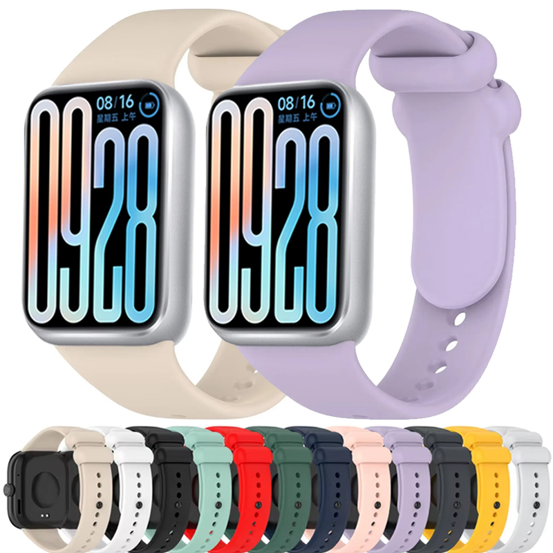 Xiaomi Luxury Watch - สายรัดซิลิโคนสำหรับเสี่ยวหมี่ มิแบนด์ 8/9 โปรสายรัดข้อมือแบบสปอร์ตสำหรับเสี่ยวหมี่ เรดมี่ วอทช์