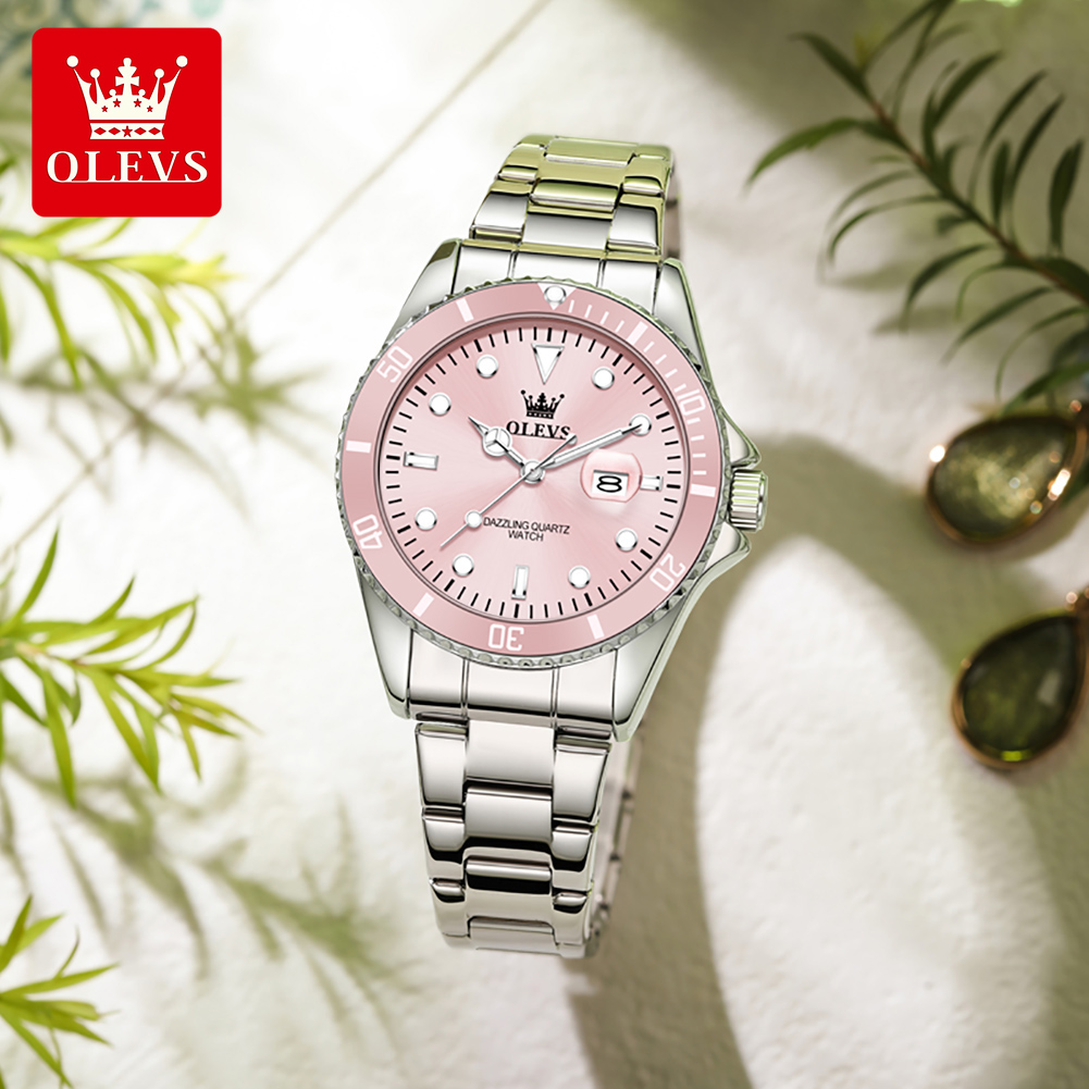 Luxury Watch Index - OLEVS หรูหราควอตซ์นาฬิกาผู้หญิงสายเหล็กกันน้ำส่องสว่างแบรนด์ชั้นนำนาฬิกาต้นฉบับสำหรับผู้หญิงนาฬิกาสุภาพสตรีที่สง่างาม