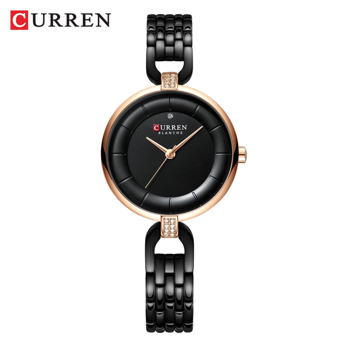Luxury Watch Usa - นาฬิกาผู้หญิง CURREN แบรนด์หรูแฟชั่นลำลองสุภาพสตรีนาฬิกาข้อมือควอตซ์โรสโกลด์สแตนเลสสตีลนาฬิกาสำหรับสาว