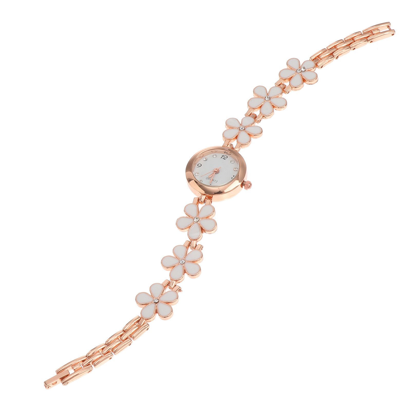 Luxury Watch Usa - นาฬิกาข้อมือสีขาวสุดหรู กันน้ำ งานประณีต พกพาสะดวก นาฬิกาตกแต่งสำหรับผู้หญิง