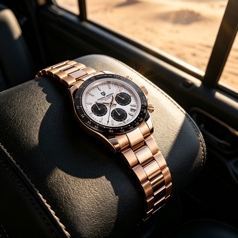 Luxury Watch Collection - แบรนด์ชั้นนำ PAGANI DESIGN นาฬิกาผู้ชายหรูหรามัลติฟังก์ชั่นโครโนกราฟ VK63 นาฬิกาควอตซ์กันน้ำปฏิทินส่องสว่างนาฬิกาของขวัญ