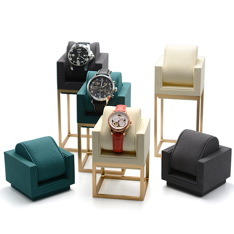 Luxury Watch Photography - แท่นวางนาฬิกา โครงโลหะ ที่วางนาฬิกาข้อมือสุดหรู ชั้นวางเก็บเครื่องประดับ สำหรับตู้โชว์ร้านค้า อุปกรณ์ประกอบฉากถ่ายภาพ