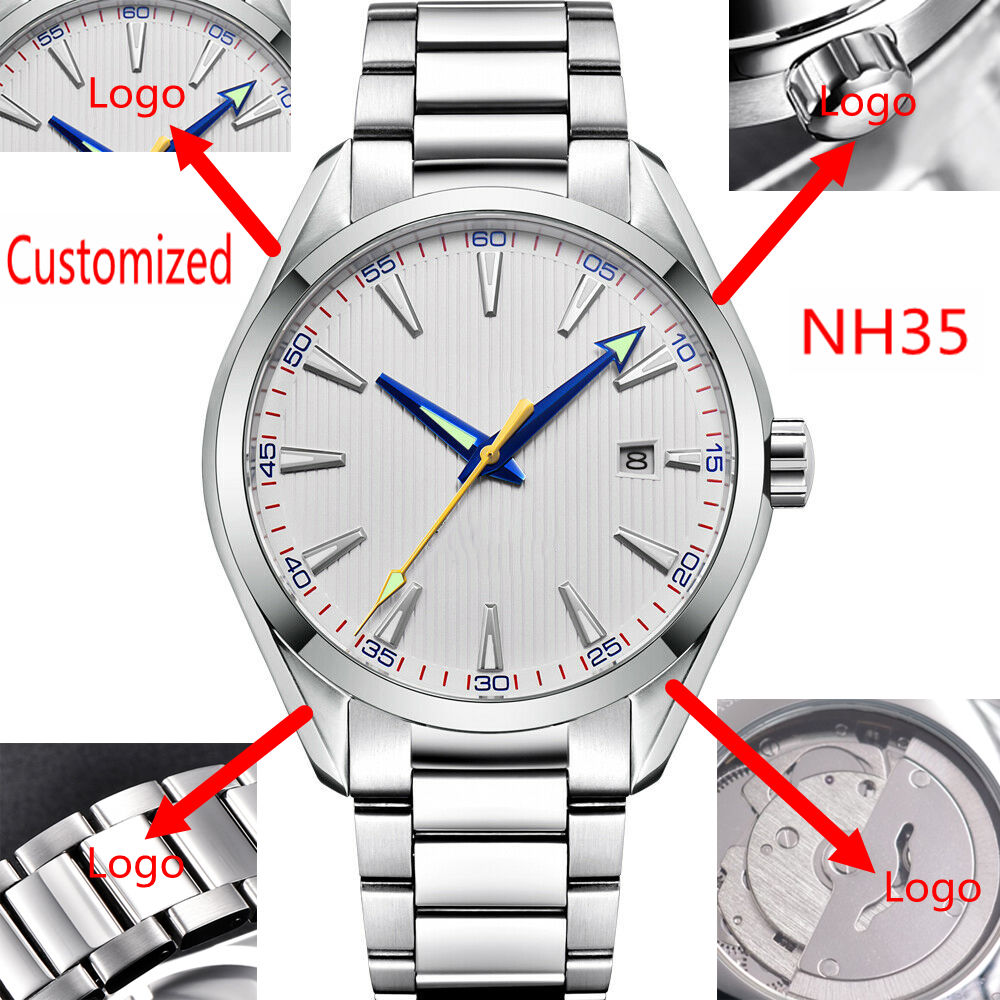 Luxury Watch Collection - โลโก้แบบกำหนดเอง 41 มม. นาฬิกาข้อมือผู้ชาย Miyota/NH35 ระบบออโตเมติก
