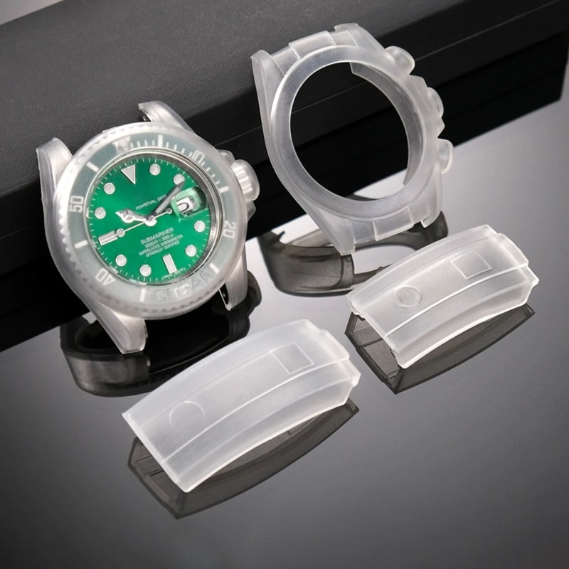 Luxury Watch Unique - เคสป้องกันนาฬิกา ฟิล์มป้องกันรอยขีดข่วนซิลิโคนกันน้ำแบบโปร่งใสสำหรับ Rolex Water Ghost DayTona