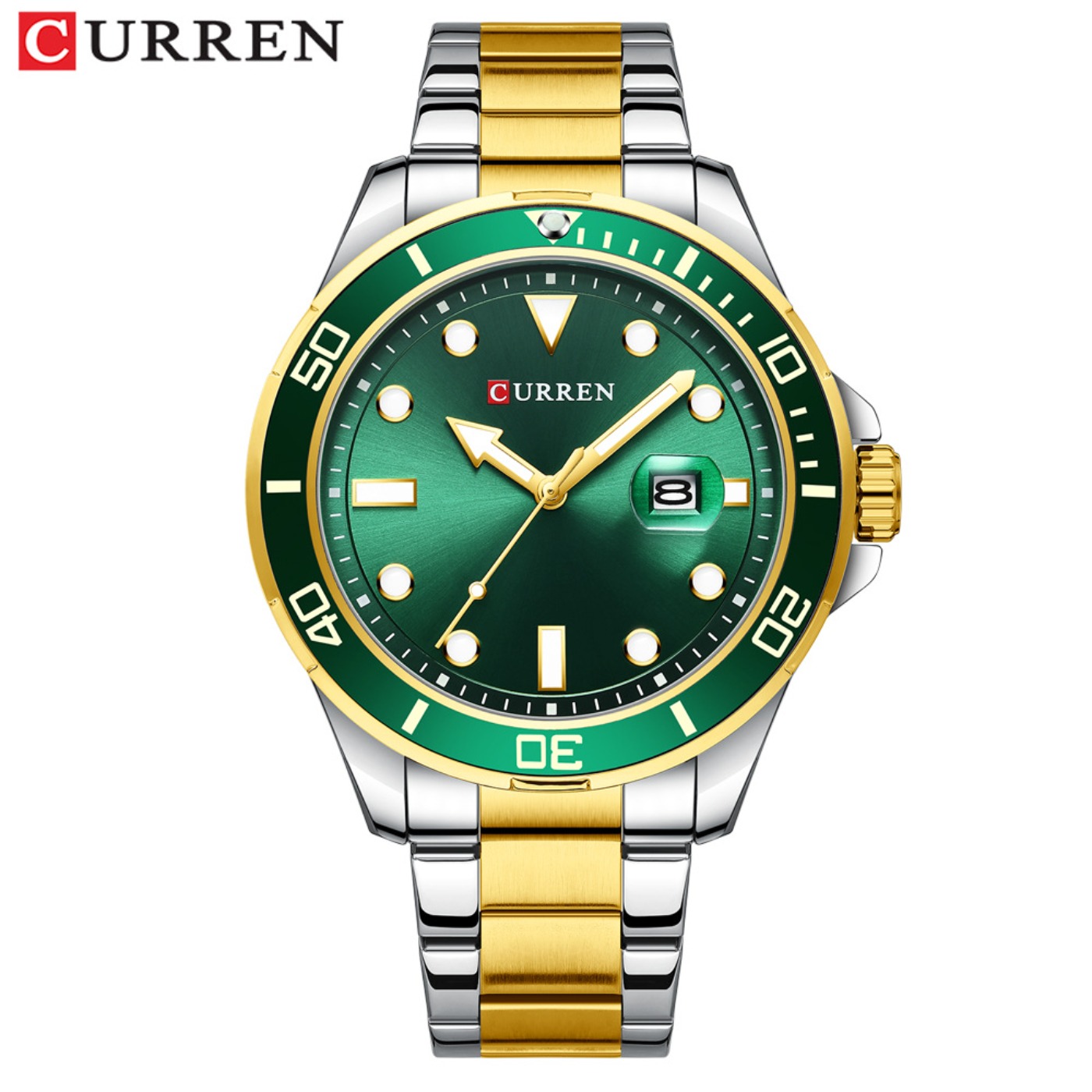 CURREN ซีรีส์น้ำเขียวกรีนวอเตอ - Luxury Watch All Brands บทวิจารณ์และราคา