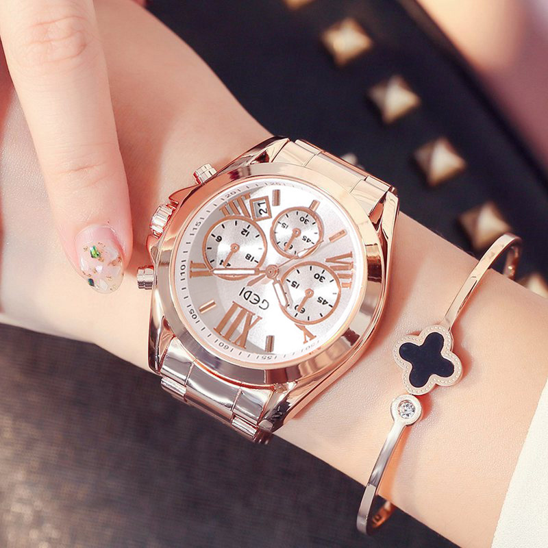 หรูหราผู้หญิงสีโรสโกลด์นาฬิกาก - Luxury Watch Unique บทวิจารณ์และราคา
