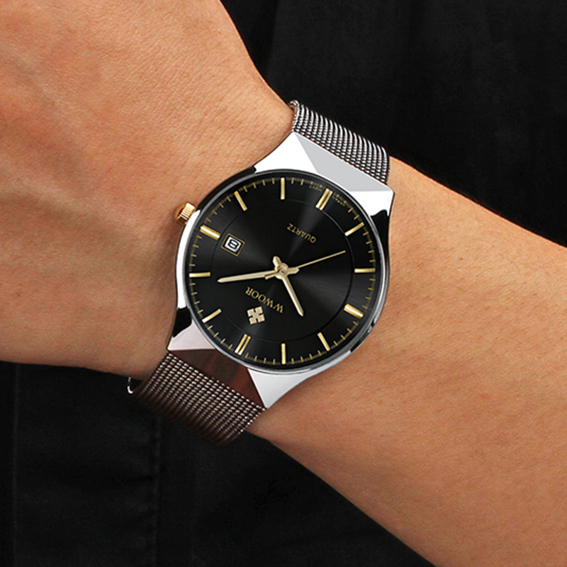 นาฬิกาข้อมือแฟชั่นผู้ชายทรงผอม - Luxury Watch On Sale บทวิจารณ์และราคา