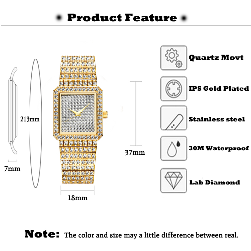 MISSFOX เพชรนาฬิกาผู้หญิงหรูหร - Luxury Watch Unique บทวิจารณ์และราคา