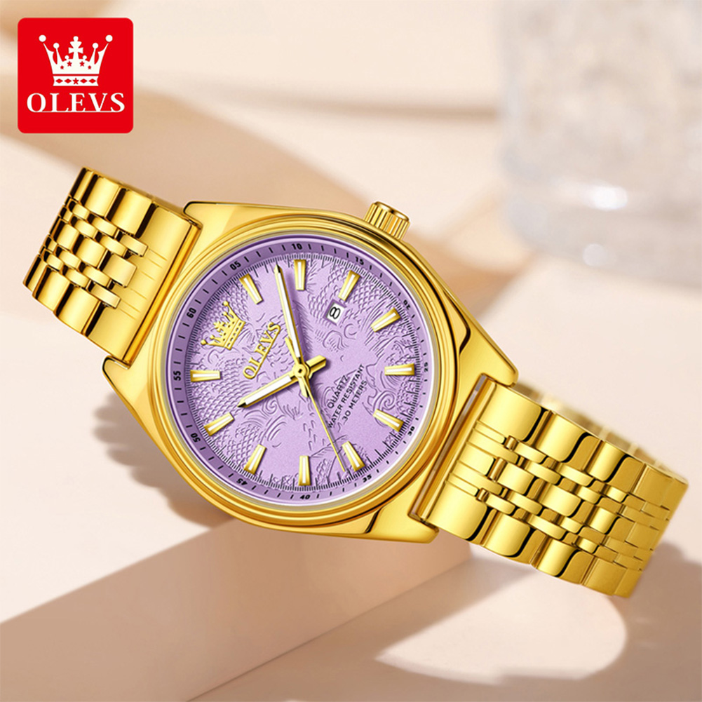 นาฬิกา OLEVS แบรนด์หรู สีทอง ส - Luxury Watch Index บทวิจารณ์และราคา