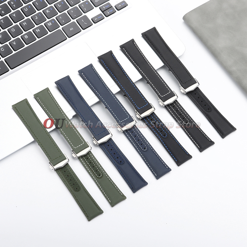 สายนาฬิกาหนังไนลอนผ้าใบ ขนาด 2 - Omega Watch Seamaster บทวิจารณ์และราคา