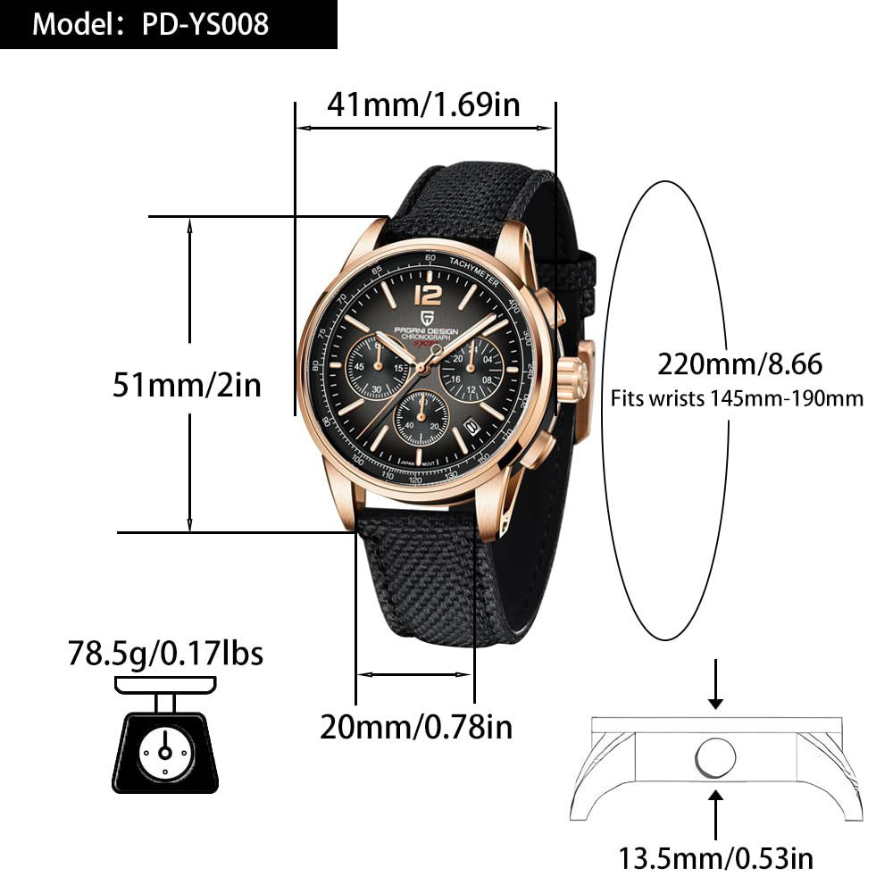 นาฬิกาข้อมือผู้ชาย PAGANI DESI - Luxury Watch Collection บทวิจารณ์และราคา