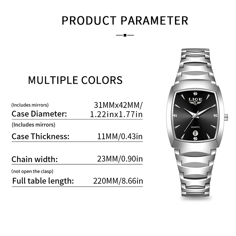 LIGE นาฬิกาผู้หญิงธุรกิจหรูหรา - Luxury Watch Usa บทวิจารณ์และราคา