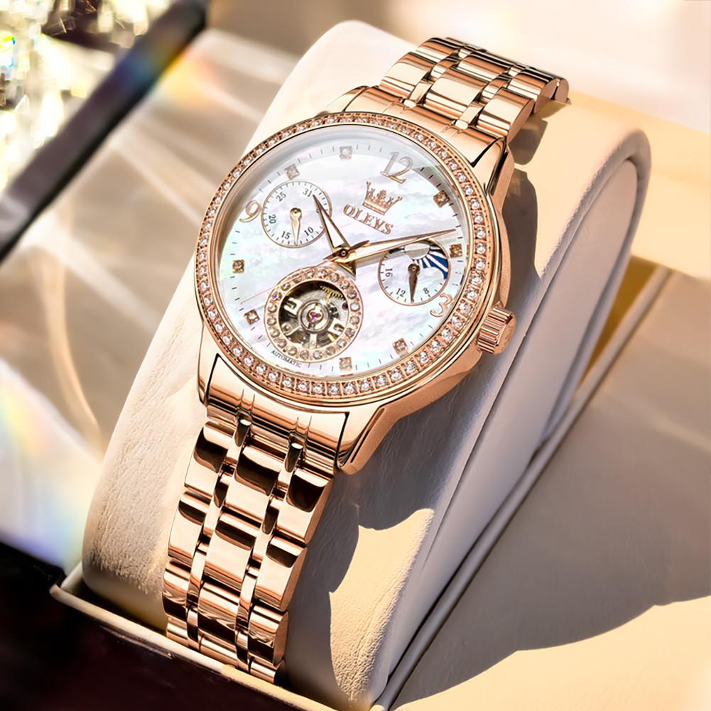 OLEVS นาฬิกาผู้หญิงแบรนด์ชั้นน - Luxury Watch Gift Box บทวิจารณ์และราคา