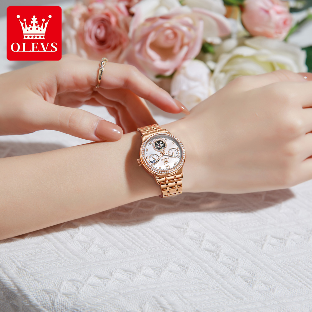 OLEVS นาฬิกาผู้หญิงแบรนด์ชั้นน - Luxury Watch Gift Box บทวิจารณ์และราคา