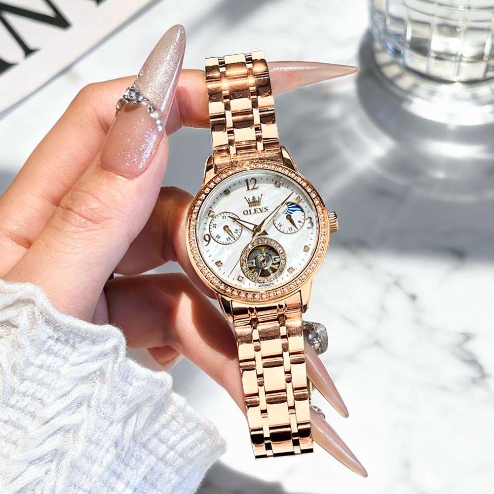 OLEVS นาฬิกาผู้หญิงแบรนด์ชั้นน - Luxury Watch Gift Box บทวิจารณ์และราคา