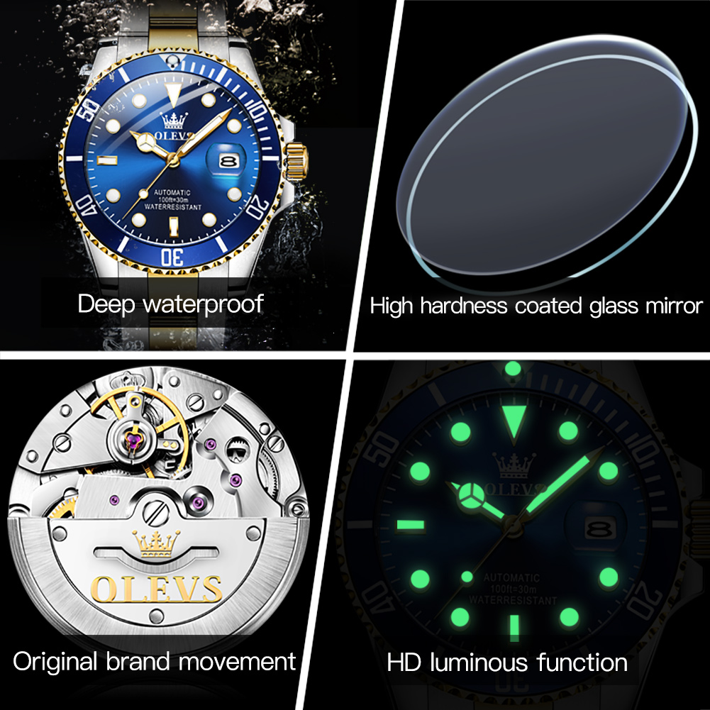 OLEVS 6650 นาฬิกาผู้ชาย CLASSI - Rolex Watch Datejust บทวิจารณ์และราคา