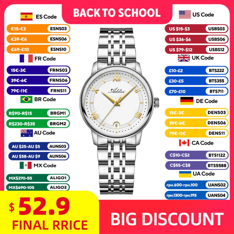 ADDIES ใหม่หรูหราผู้หญิง'นาฬิก - Luxury Watch Gift Box บทวิจารณ์และราคา