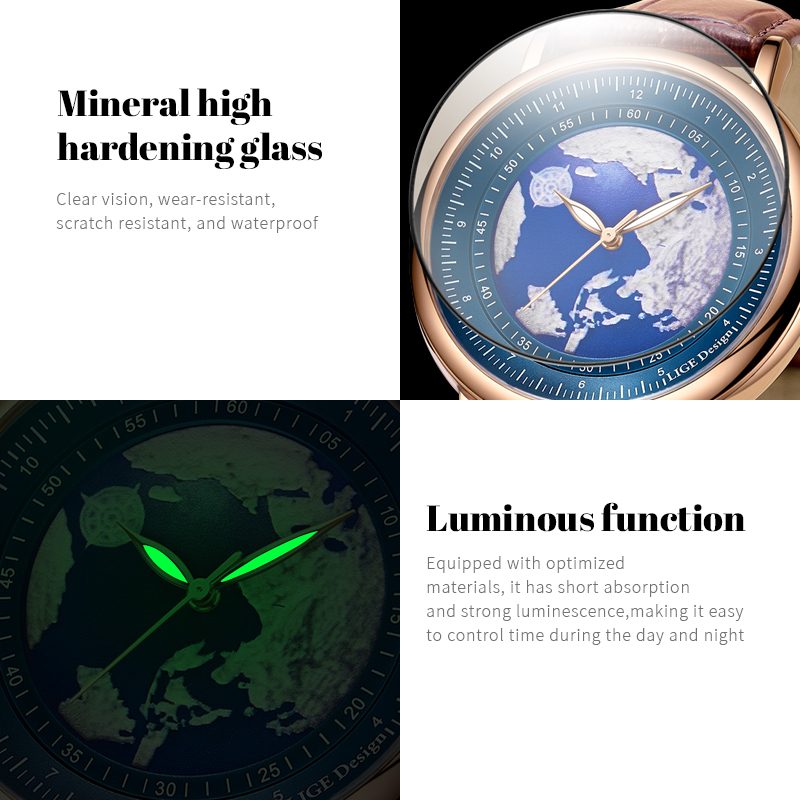 นาฬิกาข้อมือผู้ชาย LIGE 2026 แ - Luxury Watch Unique บทวิจารณ์และราคา