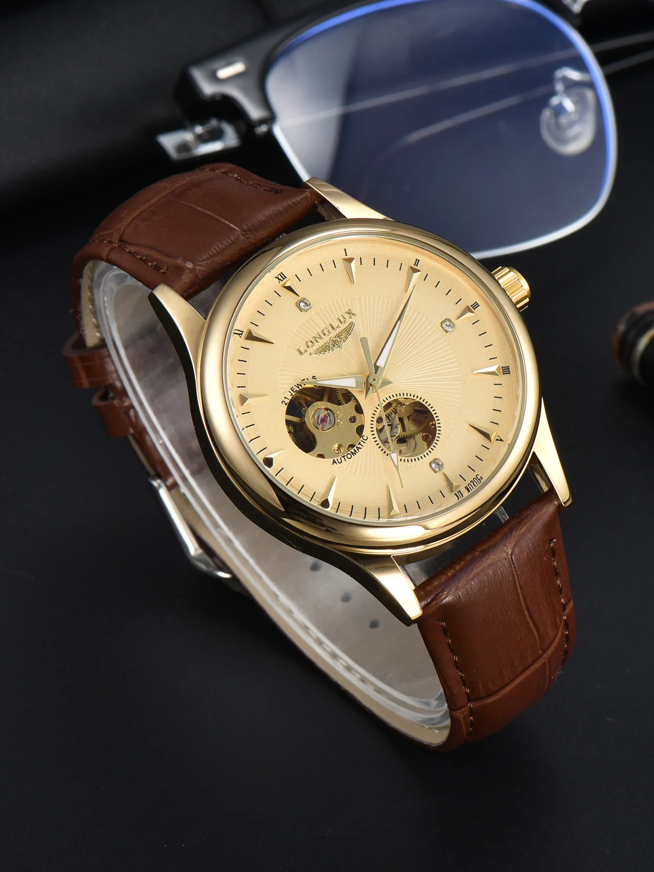 นาฬิกาอัตโนมัติ LONGLUX ดีไซน์ - Luxury Watch On Sale บทวิจารณ์และราคา