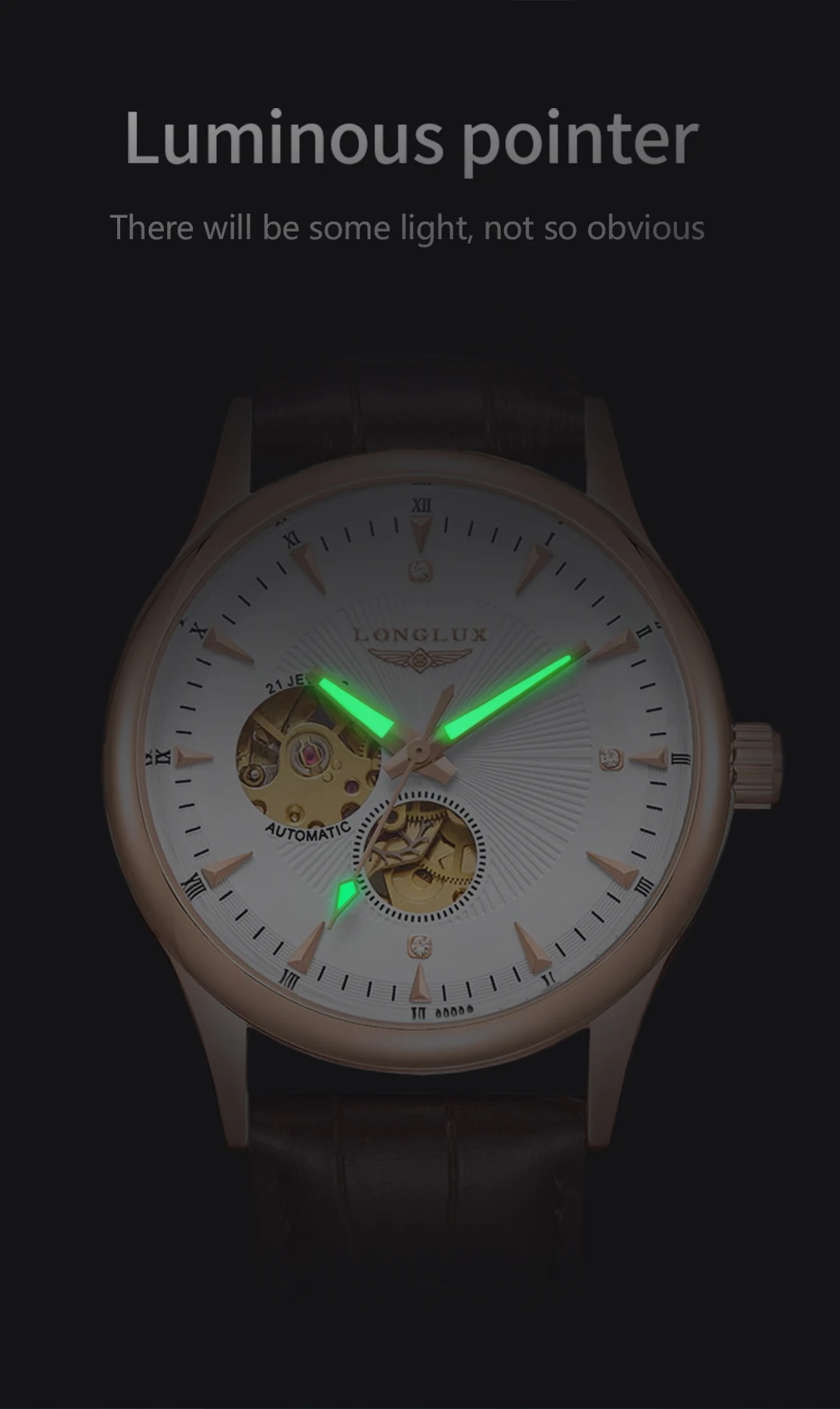 นาฬิกาอัตโนมัติ LONGLUX ดีไซน์ - Luxury Watch On Sale บทวิจารณ์และราคา